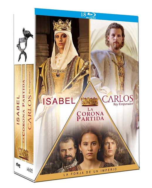 Isabel + La Corona Partida + Carlos,  Rey Emperador - Blu-Ray | 8421394407343 | Varios