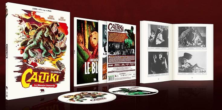 Caltiki, El Monstruo Inmortal (Libro + Bluray + DVD) (VOSF) - Blu-Ray | 3760137632471 | Riccardo Freda, Mario Bava