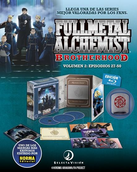 Fullmetal Alchemist Brotherhood Box 2 (Edición coleccionista) - Blu-Ray | 8424365727099 | Yasuhiro Irie, Hiroshi Iketomi, Kazuo Miyake, Kiyomitsu Sato, Masahiro Sonoda, Masao Ookubo, Takahir