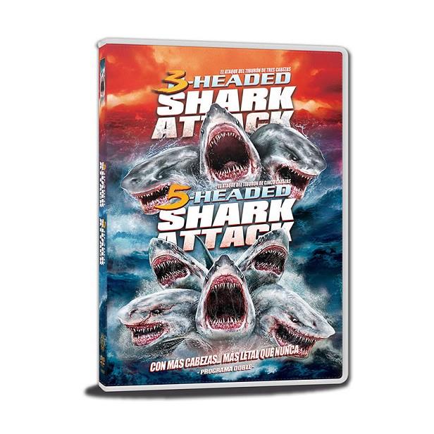 3-Headed Shark Attack + 5-Headed Shark Attack - DVD | 8436533828910 | Christopher Ray, Nico De Leon