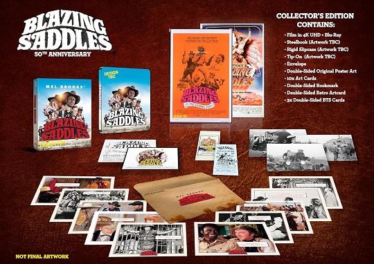 Sillas de montar calientes (Blazing Saddles) (Blu-ray / 4K Steelbook (50th Anniversary Collector's Ed.) (VO Inglés) - 4K UHD | 5051892249645 | Mel Brooks