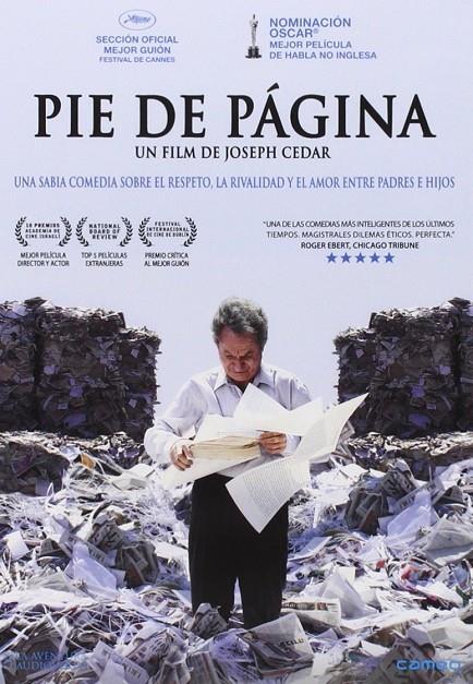 Pie De Página - DVD | 8436540904164 | Joseph Cedar