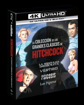 Alfred Hitchcock Classics Collection (4 Peliculas) (4K Uhd + Bd) (Psicosis, Vertigo, La Ventana Indiscreta, Los Pajaros) - 4K UHD | 8414533131711 | Alfred Hitchcock