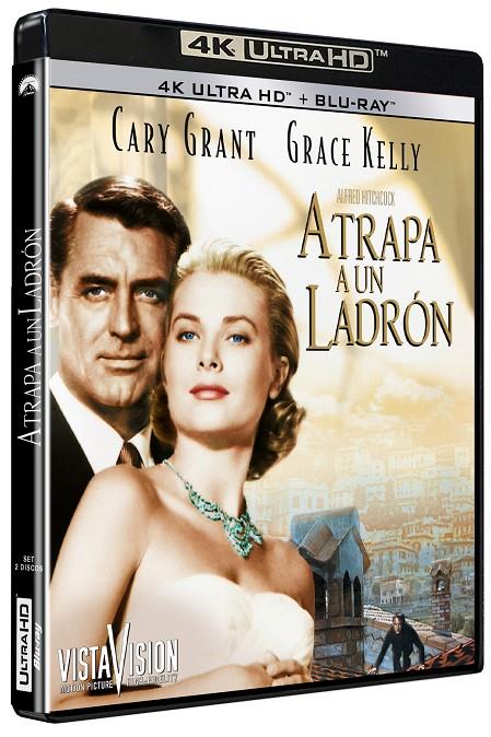 Atrapa a un Ladrón (+ Blu-Ray) - 4K UHD | 8421394101722 | Alfred Hitchcock