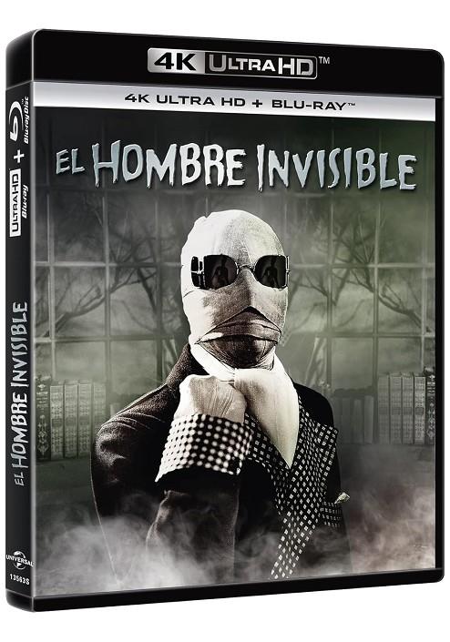 EL Hombre Invisible (1933) (4K UHD + BD) - 4K UHD | 8414533135634 | James Whale