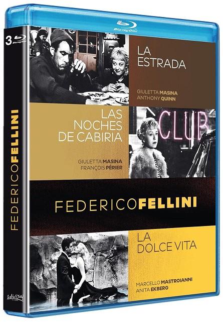 Federico Fellini Pack: La Strada, Las Noches de Cabiria, La Dolce Vita - Blu-Ray | 8421394418660 | Federico Fellini