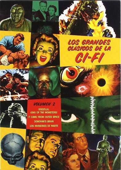 Los Grandes Clasicos De La Ci-Fi, Volumen 2 (Godzilla (1956) / King of monsters / It came from outer space / Donovan's brain / Los invasores de Marte) - DVD | 8427328759168 | William Cameron Menzies, Felix Feist, Terry Morse & Ishiro Honda, Jack Arnold