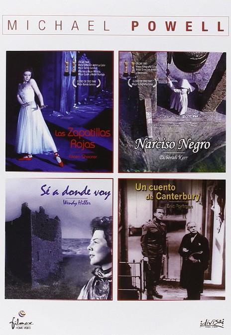 MICHAEL POWELL (LAS ZAPATILLAS ROJAS+NARCISO NEGRO+SE A DONDE VOY+UN CUENTO DE CANTERBURY) - DVD | 8421394500846 | Michael Powell, Emeric Pressburguer