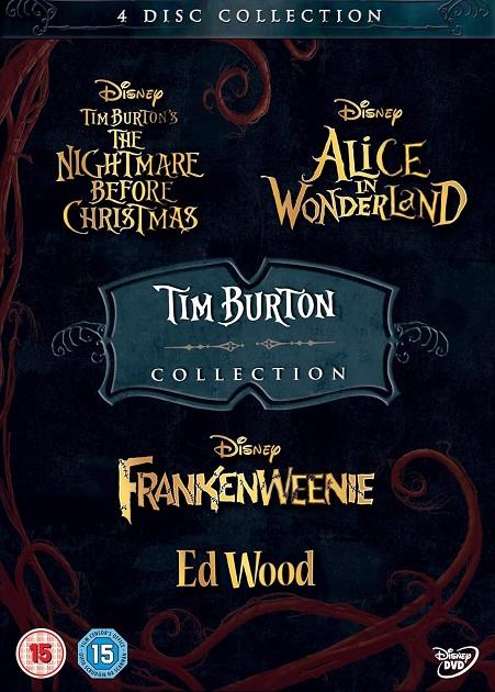 Tim Burton Collection (Pesadilla antes de navidad/Alicia en el país de las maravillas/Frankenweenie/Ed Wood) - DVD | 8717418472740 | Tim Burton