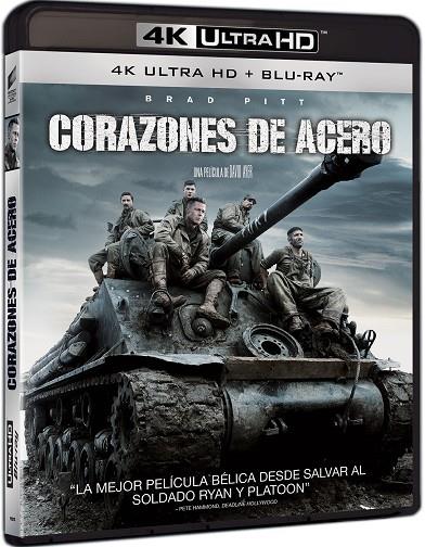 Corazones De Acero (Fury) (+ Blu-Ray) - 4K UHD | 8414533112215 | David Ayer