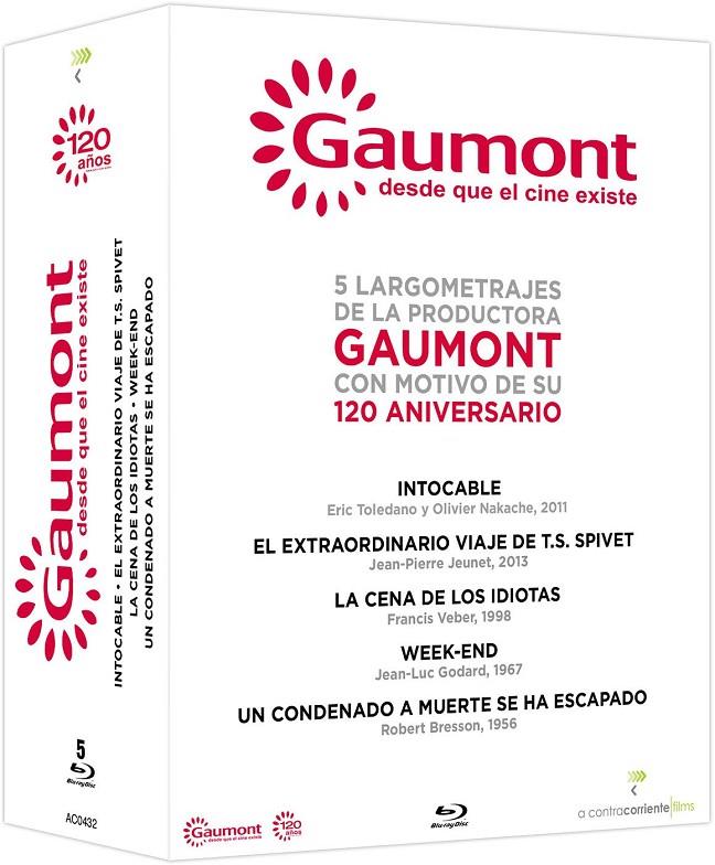 Gaumont - 120 Aniversario (Intocable, El extraordinario viaje de T. S. Spivet, La cena de los idiotas, Week-End, Un condenado a muerte se ha escapado) - Blu-Ray | 8436535544320 | Varios