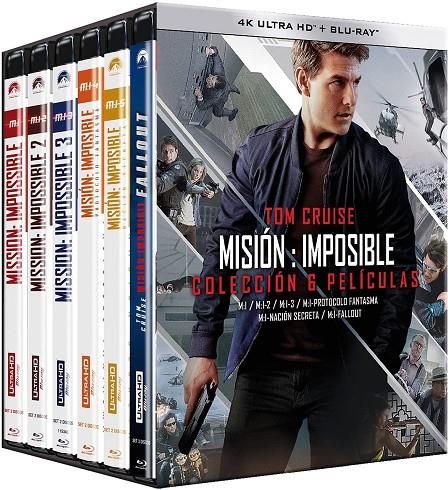Misión Imposible 1-6 (Pack) (+ Blu-ray) - 4K UHD | 8421394100046 | Brian De Palma, John Woo, J.J. Abrams, Brad Bird, Christopher McQuarrie