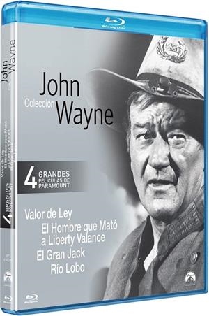 John Wayne: Colección 4 Películas (El Hombre que Mató a Liberty Balance + Valor de Ley + El Gran Jack + Río Lobo) - Blu-Ray | 8421394001558 | John Ford, Henry Hathaway, Howard Hawks, George Sherman