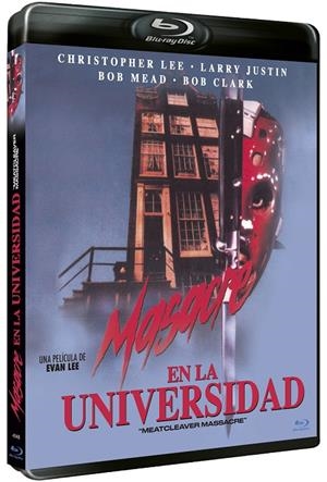 Masacre en la Universidad (Meatcleaver Massacre) - Blu-Ray | 8436558198487 | Evan Lee